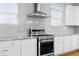 Modern kitchen with stainless steel appliances and white cabinets at 1208 Stone Castle Cir # 3, Smyrna, GA 30080