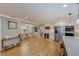 Open concept kitchen featuring a large island and stainless steel appliances at 202 Heights Pl, Canton, GA 30114