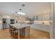 Spacious gourmet kitchen with large center island and stainless steel appliances at 202 Heights Pl, Canton, GA 30114