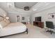 Spacious main bedroom with sitting area and large TV at 3664 Brisbane Dr, Marietta, GA 30062