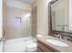 Bathroom with shower/tub combo and granite countertop at 4668 Andrea Pointe, Marietta, GA 30062