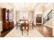 Formal dining room with hardwood floors and large windows at 4668 Andrea Pointe, Marietta, GA 30062