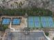 Tennis and pickleball courts from above at 217 Towering Peaks, Canton, GA 30114