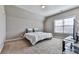 Bedroom with queen bed and window with blinds at 217 Towering Peaks, Canton, GA 30114