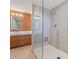 Modern bathroom with walk-in shower, double vanity, and stylish design at 3235 Roswell Ne Rd # 617, Atlanta, GA 30305