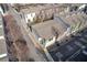 Aerial view of townhouses situated on a corner lot at 1213 Van Allen Nw Mews # 47, Atlanta, GA 30318