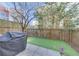 Private backyard with artificial turf and grill at 1213 Van Allen Nw Mews # 47, Atlanta, GA 30318