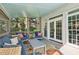 Relaxing screened porch with ample seating and view to the trees and access to the house at 835 Springside Ne Ct, Atlanta, GA 30342