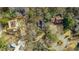 Stunning aerial view of estate featuring mature trees and circular driveway at 6 Arden Moor Nw, Atlanta, GA 30305
