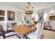 Stately dining room with chandelier, hard wood floors, and many antique decorative elements at 6 Arden Moor Nw, Atlanta, GA 30305