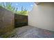Small brick patio with partial privacy wall at 1501 Clairmont Rd # 223, Decatur, GA 30033
