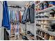 Large walk-in closet with ample shelving and hanging space at 418 Kenley Ct, Mcdonough, GA 30253