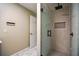 Basement bathroom with a frameless glass shower at 1496 Sweet Bottom Sw Cir, Marietta, GA 30064