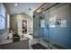 Large walk-in shower with glass enclosure and subway tile at 1496 Sweet Bottom Sw Cir, Marietta, GA 30064