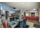 Open concept dining area with a view into the living room at 1496 Sweet Bottom Sw Cir, Marietta, GA 30064
