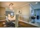 Spacious dining area with hardwood floors and marble accents at 1496 Sweet Bottom Sw Cir, Marietta, GA 30064