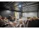 Finished basement home theater with multiple seating areas at 1496 Sweet Bottom Sw Cir, Marietta, GA 30064