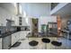 Modern kitchen with white cabinets and a large island at 1496 Sweet Bottom Sw Cir, Marietta, GA 30064