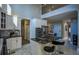 Open concept kitchen with marble floors and two ovens at 1496 Sweet Bottom Sw Cir, Marietta, GA 30064