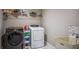 Laundry room with washer, dryer, and utility sink at 1496 Sweet Bottom Sw Cir, Marietta, GA 30064