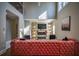 Living area showcasing a statement sofa and high ceilings at 1496 Sweet Bottom Sw Cir, Marietta, GA 30064