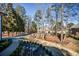 View of a tree-lined street with houses and yards at 1496 Sweet Bottom Sw Cir, Marietta, GA 30064