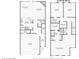 Two-story floor plan showing main bedroom, kitchen, living room, and garage at 718 Surrey Park Se Pl, Smyrna, GA 30082