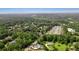 Bird's eye view of a residential neighborhood nestled in a lush green forest at 100 Chateau Pl, Woodstock, GA 30188