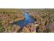 Aerial view showcasing the Chattahoochee River winding through a vibrant forest in the autumn season at 4070 Whitewater Creek Nw Rd, Atlanta, GA 30327