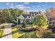 Beautiful home with a circular driveway and lush landscaping, creating a welcoming and picturesque setting at 5021 Heatherwood Ct, Roswell, GA 30075