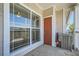 Balcony with air conditioning unit and wooded views at 4333 Dunwoody Park Dr # 3406, Dunwoody, GA 30338
