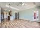 Open concept space with modern floors and neutral paint, leading to the kitchen and outdoor space at 4333 Dunwoody Park Dr # 3406, Dunwoody, GA 30338