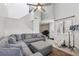 Bright living room boasting soaring ceilings, neutral decor, and comfortable sectional seating area at 1403 Parkaire Xing, Marietta, GA 30068