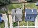 Aerial view of a home with well-maintained yard and privacy fence at 275 Creek View Ln, Acworth, GA 30102