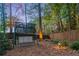 Serene backyard with swing and privacy fence at 561 Congress Pkwy, Lawrenceville, GA 30044