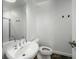 Modern bathroom featuring a sleek vessel sink, large mirror, and contemporary fixtures at 640 Glen Iris Ne Dr # 515, Atlanta, GA 30308