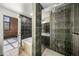 Bathroom with tub shower featuring modern tile at 640 Glen Iris Ne Dr # 515, Atlanta, GA 30308