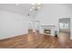 Bright living room with hardwood floors, fireplace, and high ceilings at 2224 Snug Ne Hbr, Marietta, GA 30066