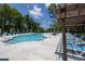 Resort-style pool with plenty of lounge chairs and umbrellas at 2531 High Brow St # 41, Duluth, GA 30096