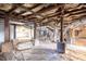 Unfinished basement with exposed ceiling, ductwork, and concrete support columns at 536 Moreland Ne Ave, Atlanta, GA 30307