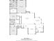 Detailed first floor plan showcasing the layout of the home, including the kitchen and bedrooms at 3711 Club Nw Dr, Kennesaw, GA 30144