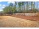 Large fenced backyard with wood privacy fence at 7417 Jennadee Dr, Fairburn, GA 30213