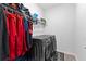Laundry room with washer, dryer, and storage at 7417 Jennadee Dr, Fairburn, GA 30213