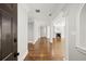Elegant foyer features hardwood floors, and decorative columns at 2960 S Pharr Nw Ct # N2, Atlanta, GA 30305