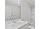 Bathroom featuring a single sink vanity with combined shower and bathtub at 2881 Grandin Way, Marietta, GA 30008