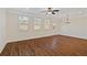 Spacious living room with hardwood floors, recessed lighting, and large windows at 2881 Grandin Way, Marietta, GA 30008