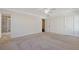 Unfurnished main bedroom with plush carpet and ensuite bathroom at 2881 Grandin Way, Marietta, GA 30008