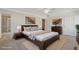 Staged main bedroom featuring neutral paint and elegant decor at 2881 Grandin Way, Marietta, GA 30008