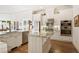Elegant kitchen with stainless steel appliances, marble countertops, and a central island at 6163 Talmadge Nw Run, Acworth, GA 30101