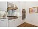 Gourmet kitchen featuring stainless steel appliances and beautiful marble countertops at 6163 Talmadge Nw Run, Acworth, GA 30101